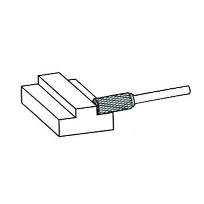 Roterande fil HM Ø10 x 20 mm form B (Alu. Cut) med Ø6 mm skaft